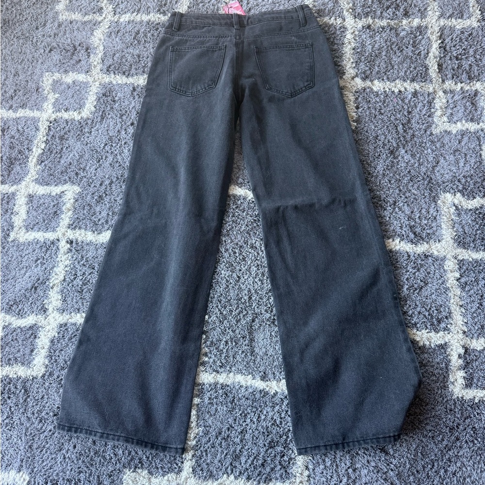 Edikted Charcoal Denim Pants
